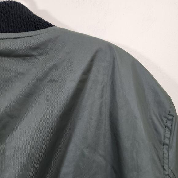 Jordan Craig Legacy edition quilted lined bomber jacket army green men's size L - Picture 12 of 14